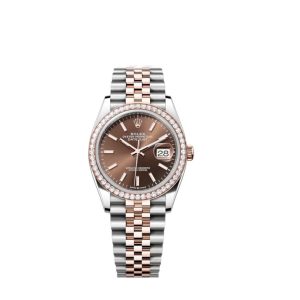 Rolex Datejust 36 mm Replica Chocolate Dial 126281RBR - Luxury Automatic Men's Watch
