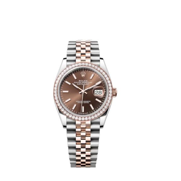 Rolex Datejust 36 mm Replica Chocolate Dial 126281RBR - Luxury Automatic Men's Watch