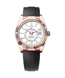 Superclone Rolex Sky-Dweller Intense White Dial 42 mm Luxury Replica Watch - High Quality Timepiece for Men