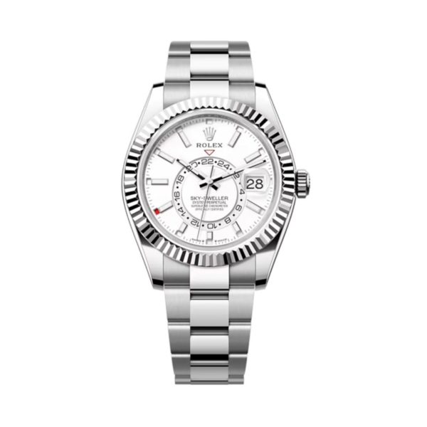 Rolex Sky-Dweller Superclone 336934 Intense White Dial 42 mm Luxury Replica Automatic Watch for Men