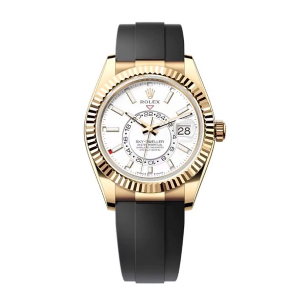 Rolex Sky-Dweller Superclone Replica 42 mm Intense White Dial 336238 | Luxury Automatic Men's Watch