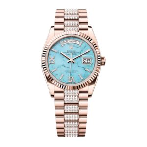 Superclone Rolex Day-Date 36 mm Automatic Replica Turquoise Dial 128235 | Luxury Men's Watch