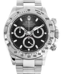 Rolex Daytona Superclone Replica Black Dial 40mm Luxury Chronograph Men's Watch 116520