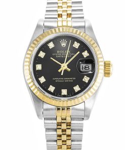 Rolex Datejust Replica 26mm Black Dial 69173 Luxury High-Quality Watch