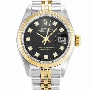 Rolex Datejust Replica 26mm Black Dial 69173 Luxury High-Quality Watch
