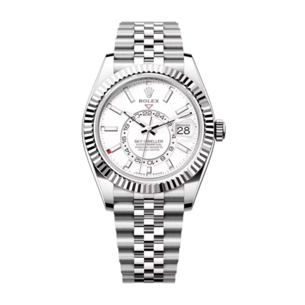 Rolex Sky-Dweller Superclone 336934 Jubilee 42 mm Intense White Dial Replica Luxury Watch