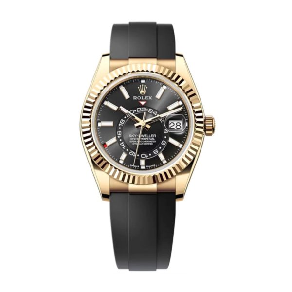 Rolex Sky-Dweller Superclone Replica 42 mm Bright Black Dial 336238 Luxury Watch