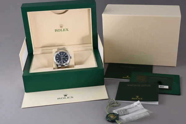 Rolex Datejust 41mm Blue Dial 126334 Oyster Replica Luxury High Quality Watch - Image 3