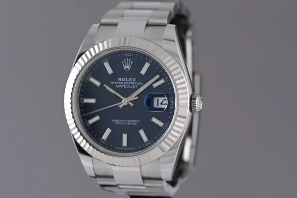 Rolex Datejust 41mm Blue Dial 126334 Oyster Replica Luxury High Quality Watch - Image 5