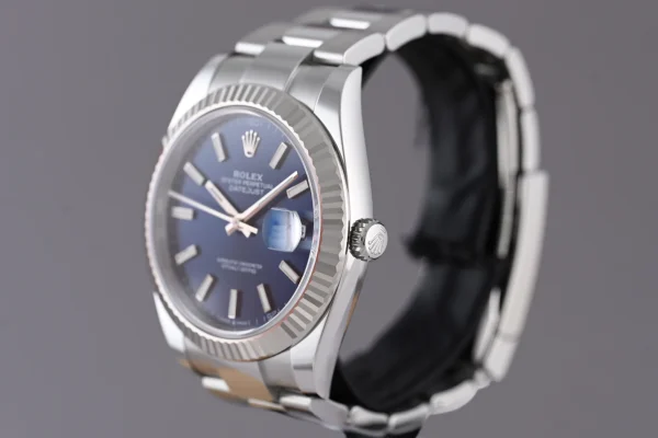 Rolex Datejust 41mm Blue Dial 126334 Oyster Replica Luxury High Quality Watch - Image 6