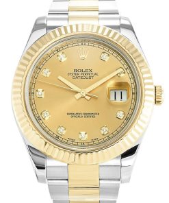 Rolex Datejust II Replica High Quality 41mm Gold Dial 116333 Luxury Watch