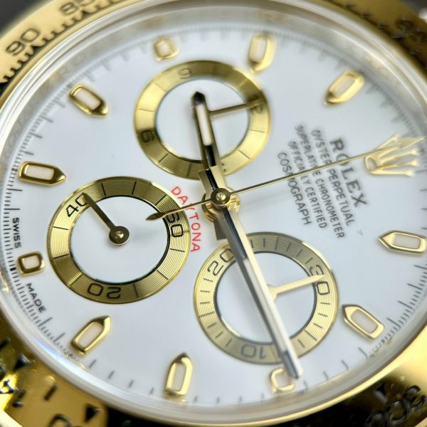 Rolex Daytona Superclone Replica 40 mm White Dial 126503 Luxury High Quality Watch - Image 5