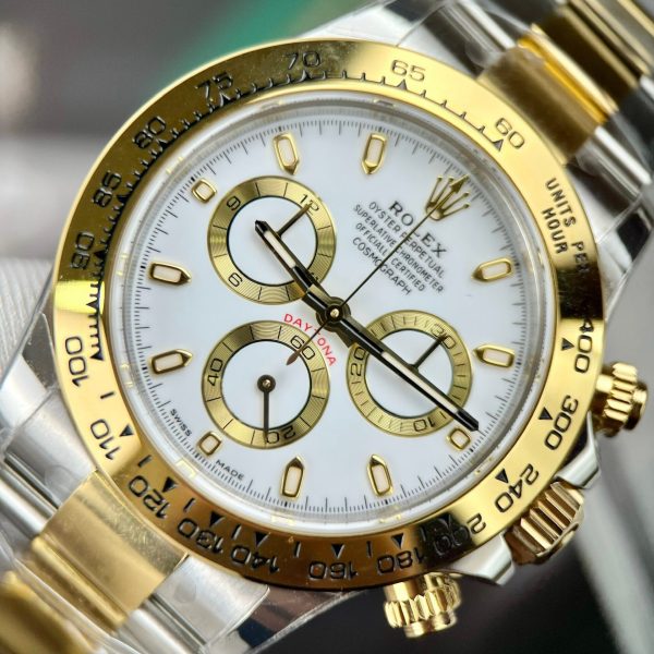 Rolex Daytona Superclone Replica 40 mm White Dial 126503 Luxury High Quality Watch - Image 2