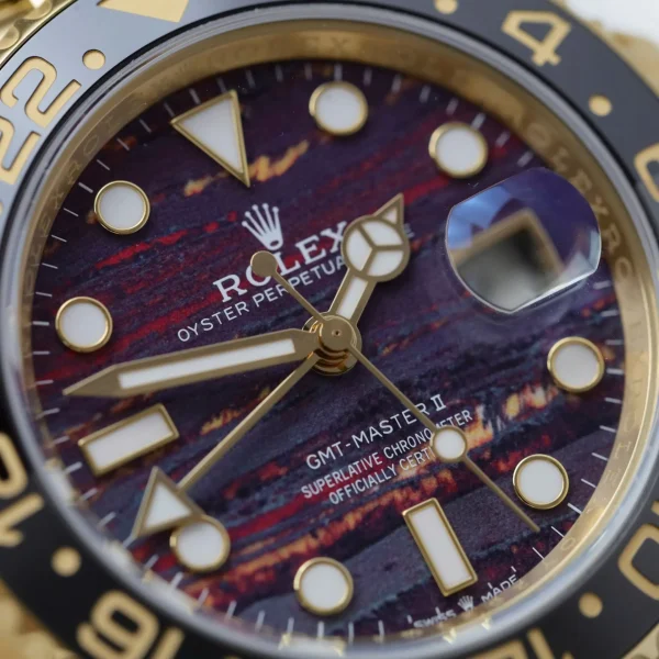 Rolex GMT-Master II Superclone Replica 40 mm 126718GRNR Tiger Iron Dial Luxury Men's Watch - Image 10