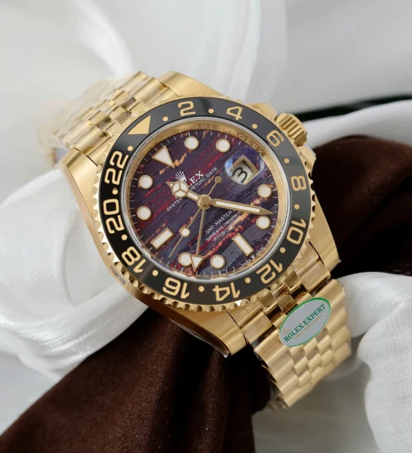 Rolex GMT-Master II Superclone Replica 40 mm 126718GRNR Tiger Iron Dial Luxury Men's Watch - Image 5