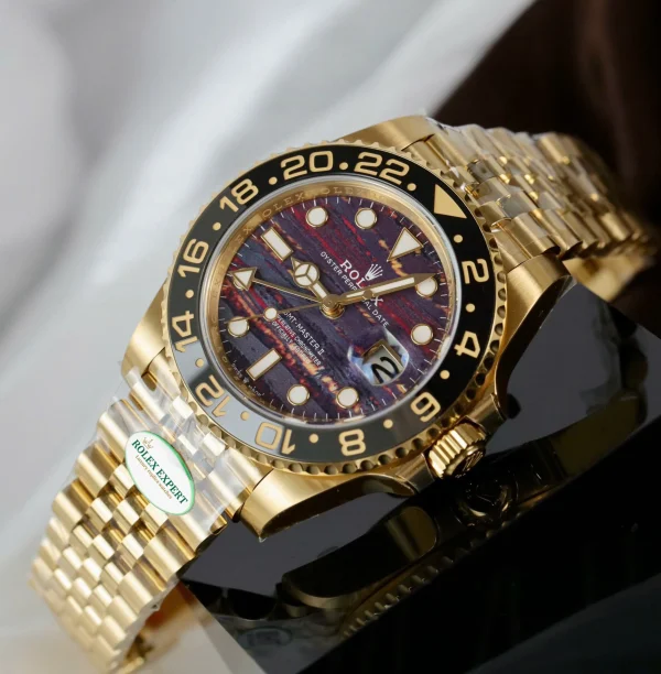 Rolex GMT-Master II Superclone Replica 40 mm 126718GRNR Tiger Iron Dial Luxury Men's Watch - Image 6