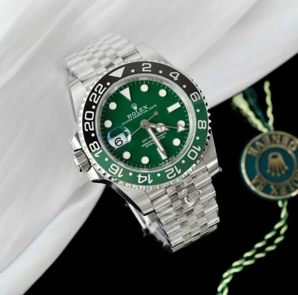 Rolex GMT-Master II Superclone Replica 126729VTNR Jubilee 40 mm "Absinthe" Luxury High Quality Watch - Image 3