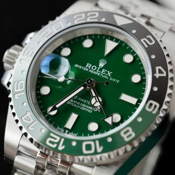 Rolex GMT-Master II Superclone Replica 126729VTNR Jubilee 40 mm "Absinthe" Luxury High Quality Watch - Image 6