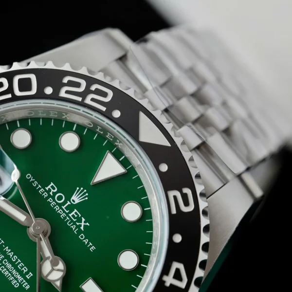 Rolex GMT-Master II Superclone Replica 126729VTNR Jubilee 40 mm "Absinthe" Luxury High Quality Watch - Image 8