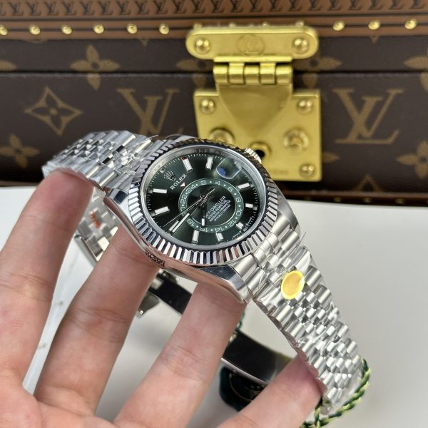 Rolex Sky-Dweller Superclone Replica 336934 Jubilee Mint Green Dial 42 mm Luxury Watch - Image 2