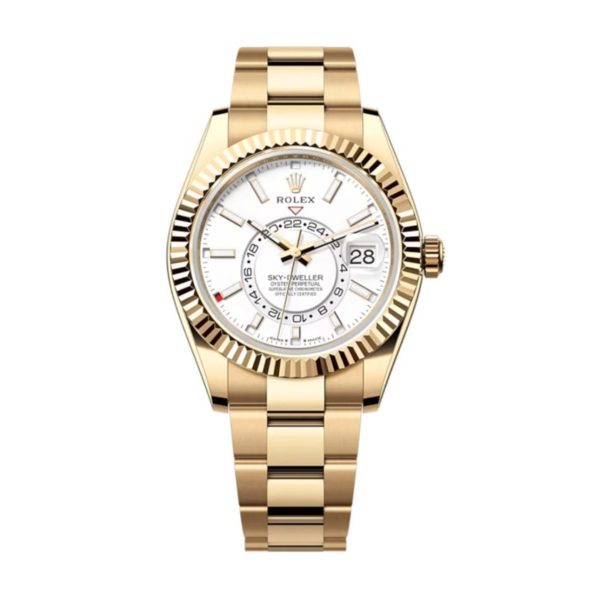 Rolex Sky-Dweller Superclone 42 mm Intense White Dial 336938 Replica Luxury Watch High Quality