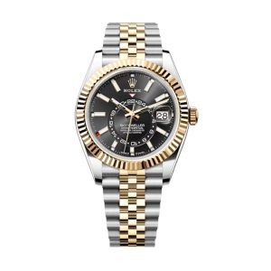 Rolex Sky-Dweller Superclone Replica 336933 42mm Bright Black Dial Luxury Timepiece