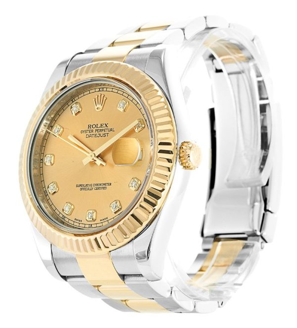 Rolex Datejust II Replica High Quality 41mm Gold Dial 116333 Luxury Watch - Image 2