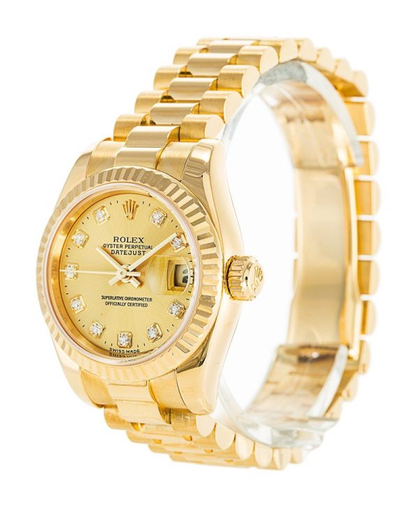 Rolex Datejust 26mm Gold Dial 179178 Replica - Luxury High Quality Women's Watch - Image 2