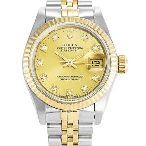 Rolex Datejust Replica 26mm Gold Dial 69173-2 Luxury High Quality Timepiece