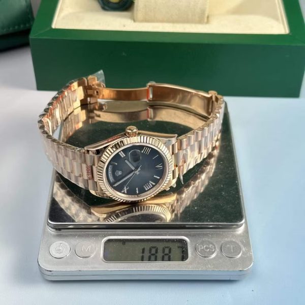 Rolex Day-Date Superclone Replica 40 mm Slate Ombre Dial 228235 | Luxury High-Quality Watch - Image 8