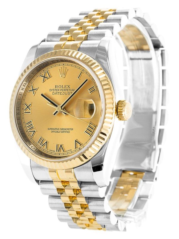 Rolex Datejust 36mm Replica Gold Dial 116233 Luxury High Quality Timepiece - Image 2