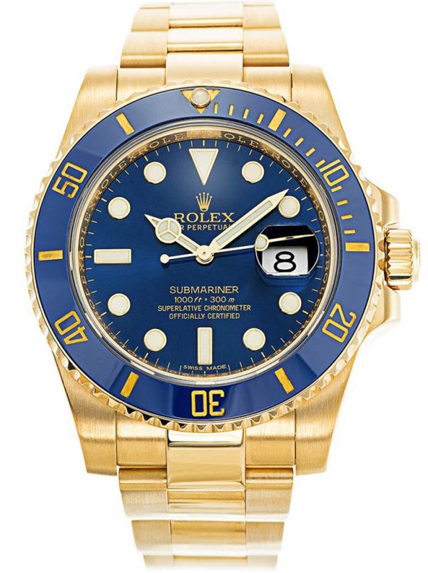 Rolex Submariner Replica 40mm Blue Dial 116618LB | Luxury High-Quality Timepiece