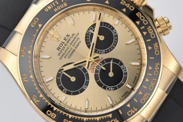 Rolex Superclone Daytona 126518LN "Pikachu" 40 mm Golden Dial Replica - Luxury High-Quality Watch - Image 8
