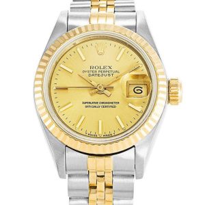 Rolex Datejust Replica 69173 Gold Dial 26mm Women's Luxury Watch