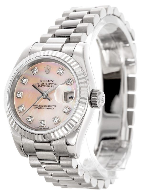 Rolex Replica Datejust 26mm Mother of Pearl Dial 179179 Luxury Women's Watch - Image 2
