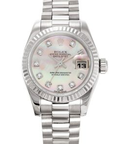 Rolex Replica Datejust 26mm Mother of Pearl Dial 179179 Luxury Women's Watch