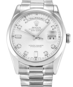 Rolex Day-Date II Replica 218239 Silver Dial 40mm Luxury High Quality Watch