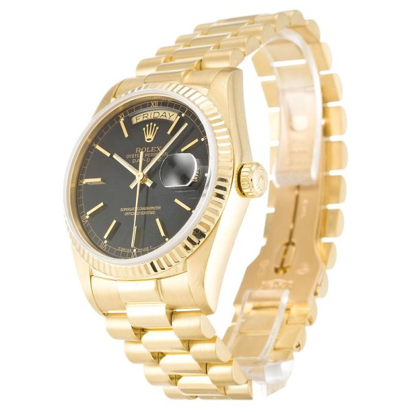 Rolex Day-Date Replica 36mm Black Dial 18038 Luxury High-Quality Watch - Image 2