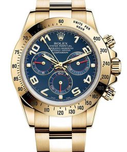 Rolex Daytona Replica 40mm Blue Dial 116528 Luxury High Quality Wristwatch