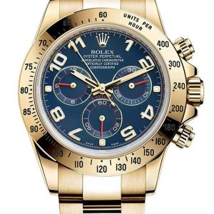 Rolex Daytona Replica 40mm Blue Dial 116528 Luxury High Quality Wristwatch