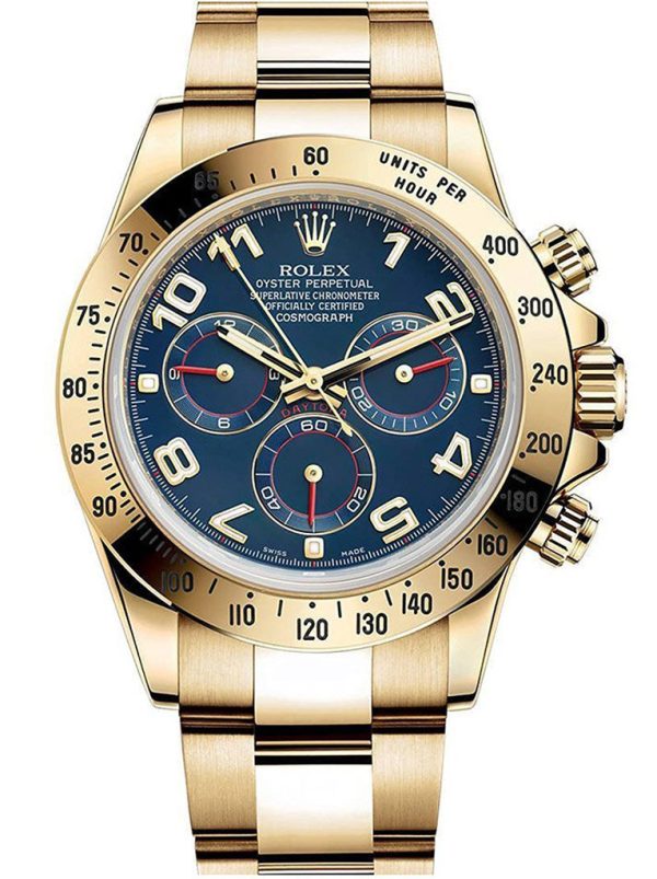 Rolex Daytona Replica 40mm Blue Dial 116528 Luxury High Quality Wristwatch