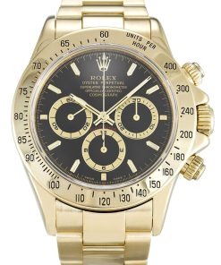 Rolex Daytona Replica 40mm Black Dial 116528 Luxury High-Quality Watch