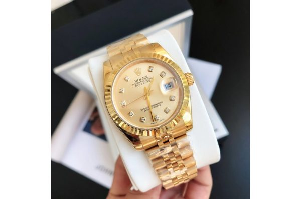 Rolex Datejust Replica 36/28mm RG/RG Jubilee Gold Dial - Luxury High-Quality Timepiece - Image 2