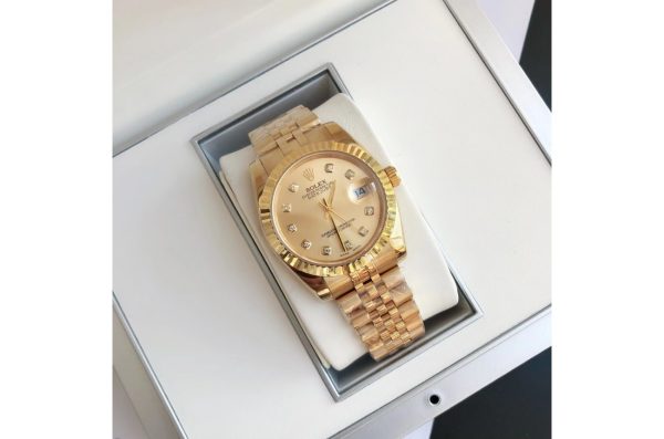 Rolex Datejust Replica 36/28mm RG/RG Jubilee Gold Dial - Luxury High-Quality Timepiece - Image 3