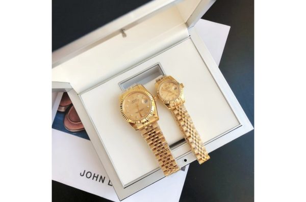 Rolex Datejust Replica 36/28mm RG/RG Jubilee Gold Dial - Luxury High-Quality Timepiece - Image 6