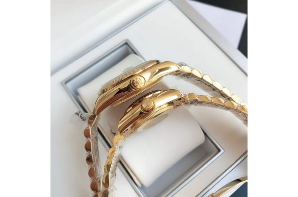 Rolex Datejust Replica 36/28mm RG/RG Jubilee Gold Dial - Luxury High-Quality Timepiece - Image 8