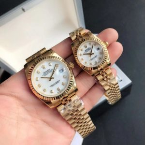 Rolex Datejust Replica 36/28mm RG/RG Jubilee White Dial Luxury Automatic Women's Watch