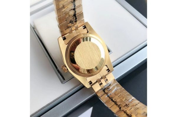 Rolex Datejust Replica 36/28mm RG/RG Jubilee White Dial Luxury Automatic Women's Watch - Image 9