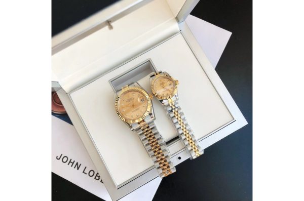 Rolex Datejust Replica 36/28mm RG/SS Jubilee Gold Dial Luxury Watch - Image 3