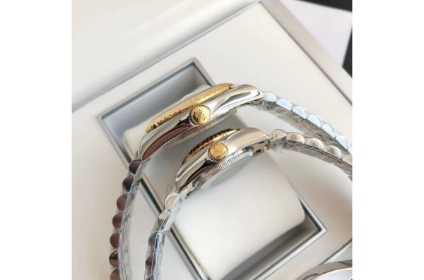 Rolex Datejust Replica 36/28mm RG/SS Jubilee Gold Dial Luxury Watch - Image 8